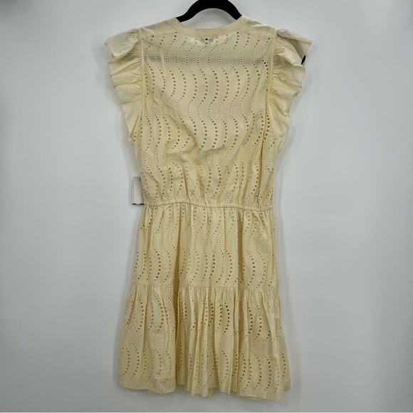NWT Joie The Krystina Dress Lace Eyelet Mini Sundress Dress Floral Cream M - Picture 12 of 12
